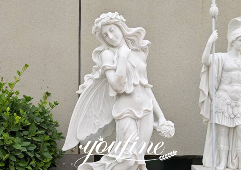 Outdoor Flower Fairy Garden Statue