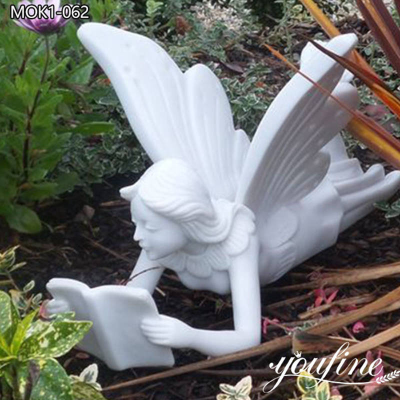 Marble Outdoor Flower Fairy Garden Statues for Sale MOK1-062 (2)
