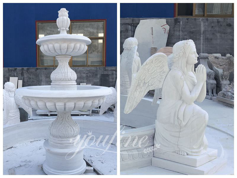 Marble angel fountain - YouFine Sculpture (2)