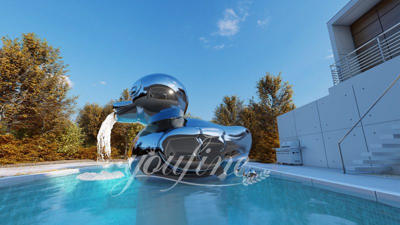 Stainless steel duck fountain - YouFine Sculpture 