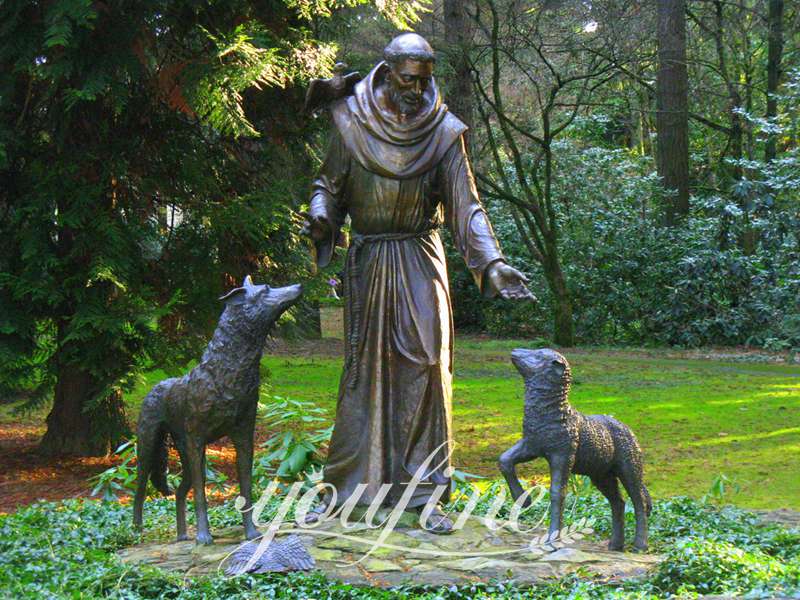 St Francis statue for garden-YouFine Sculpture