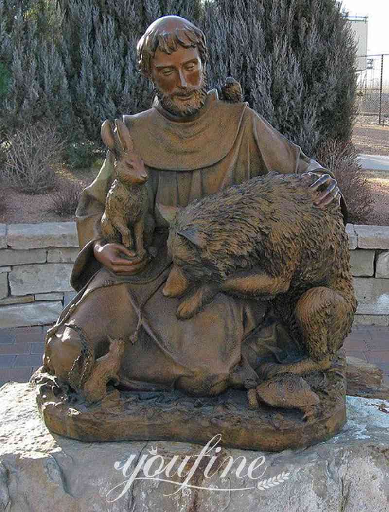 St Francis statue garden-YouFine Sculpture