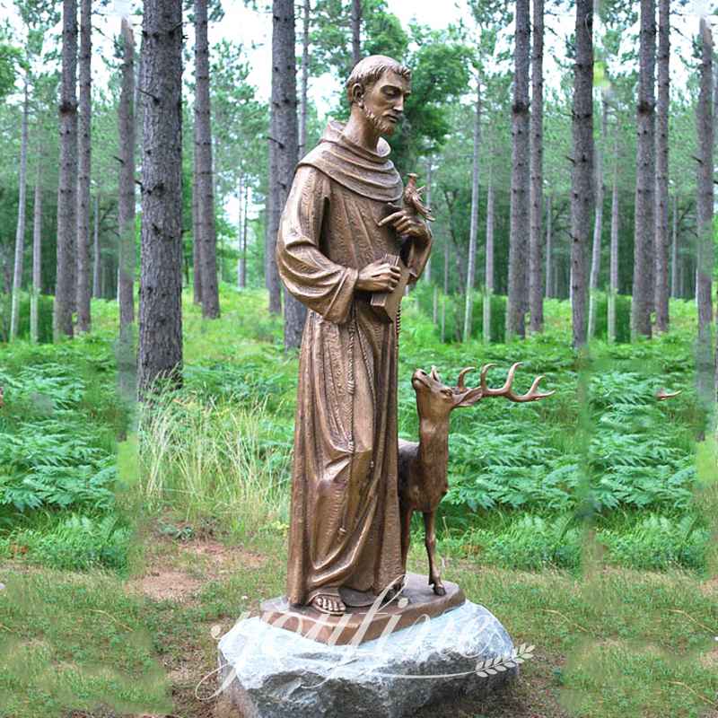 St Francis statue outdoor-YouFine Sculpture