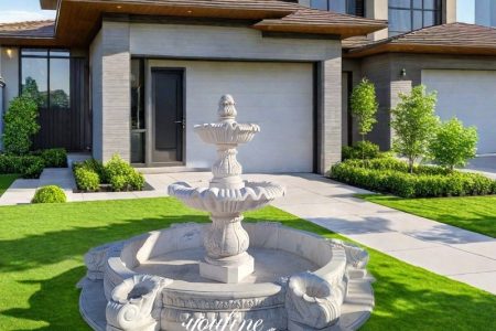Two Tiered Marble Front Door Fountain MOKK-97