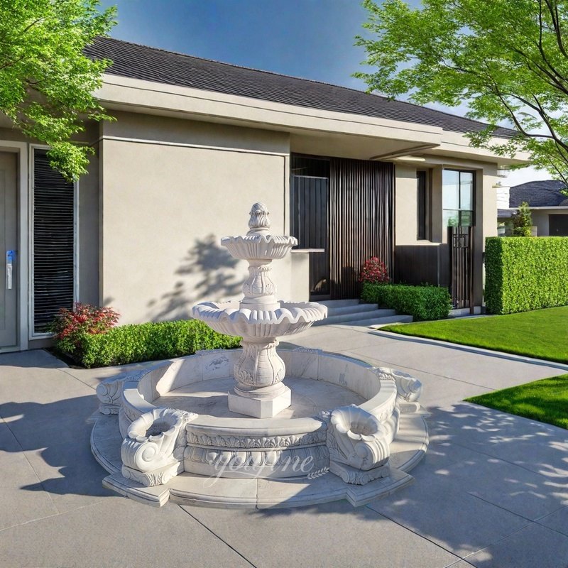 Marble Front Door Fountain