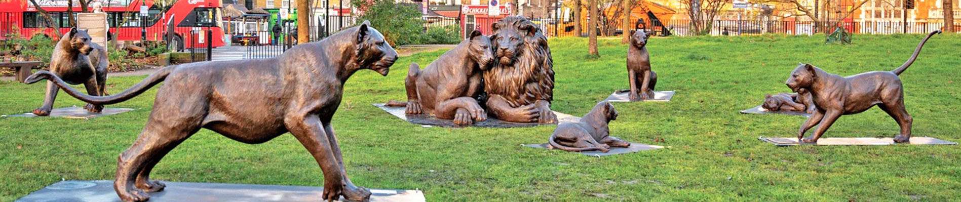 YouFine Art Life Size Bronze Lion Statue