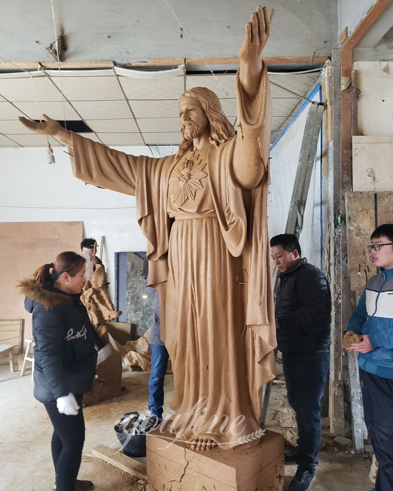 YouFine Bronze Jesus statue Clay Model (1)