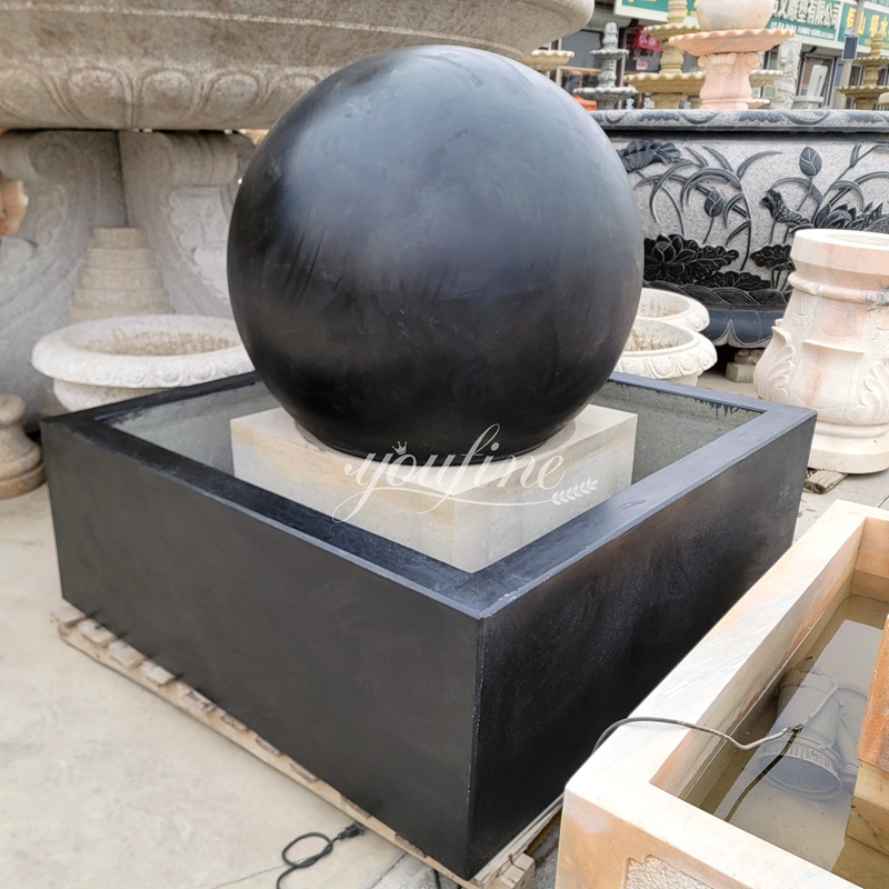 black water fountain balls