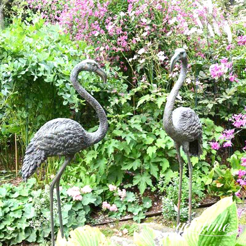 bronze Flamingo sculpture-YouFine Sculpture