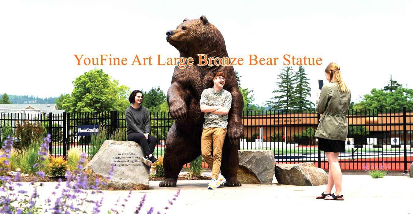 bronze bear statues-YouFine Sculpture