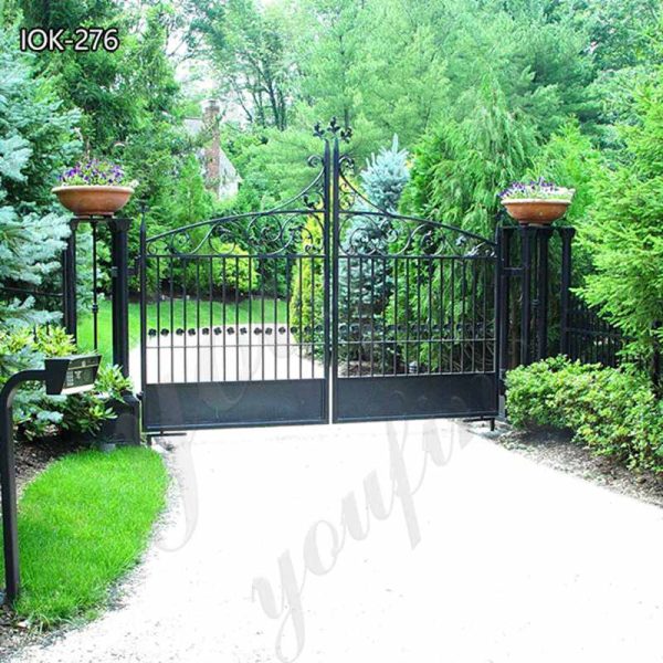 double door iron gate design-YouFine Sculpture