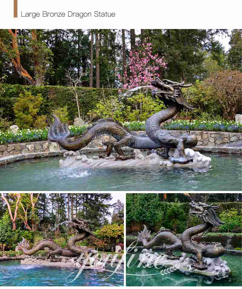 dragon sculpture garden-YouFine Sculpture