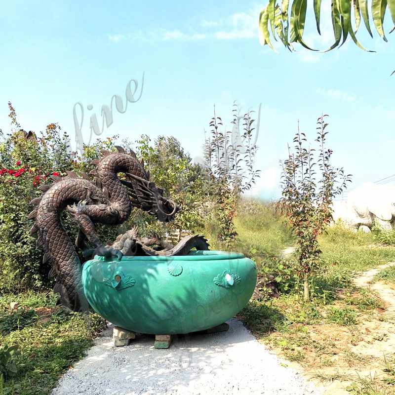 dragon water fountains-YouFine Sculpture