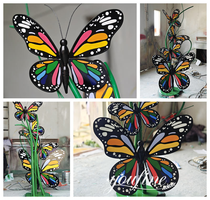 finished butterfly sculpture at YouFine Factory