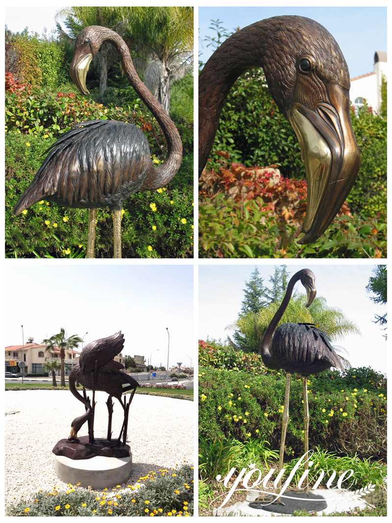 flamingo statue for garden-YouFine Sculpture