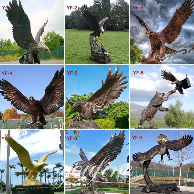 garden eagle sculptures-YouFine Sculpture
