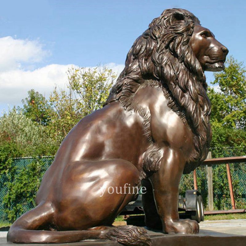 guardian bronze lion statue - YouFine Sculpture