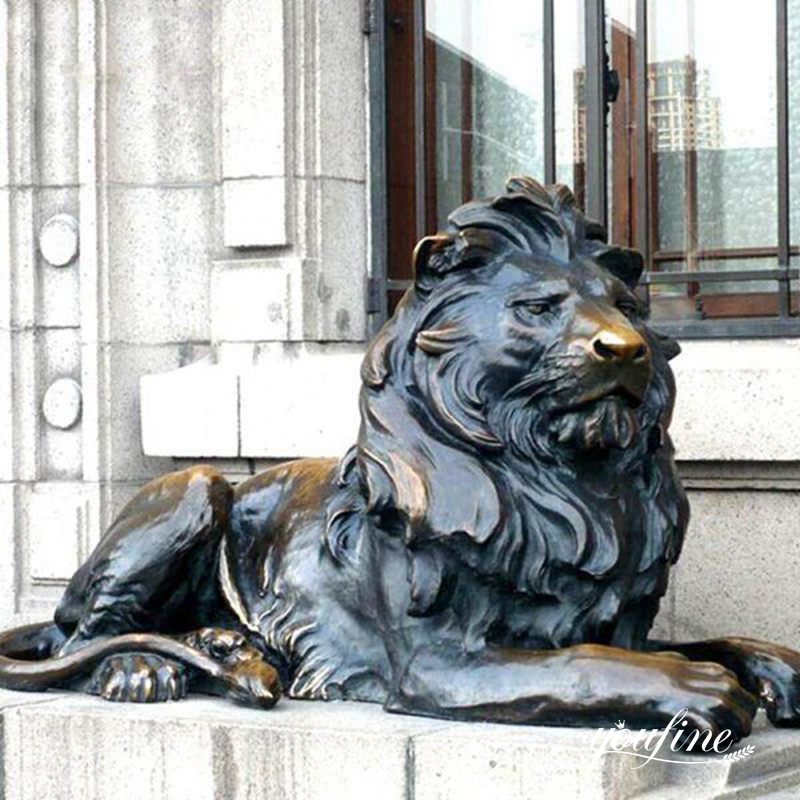 guardian bronze lion statue - YouFine Sculpture