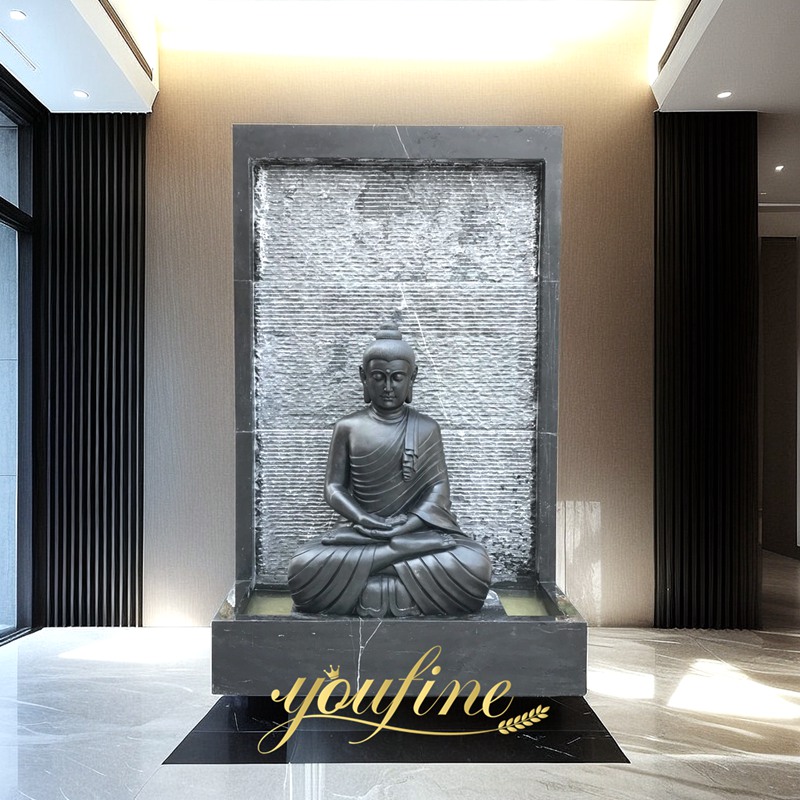 high quality Black Marble Buddha Statue