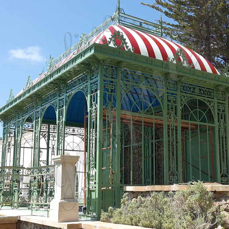 iron gazebo designs for backyard for sale-YouFine Sculpture