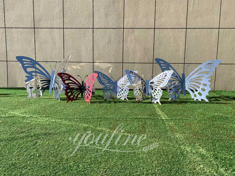 Metal Large Butterfly Garden Sculpture for Sale CSS875 YouFine