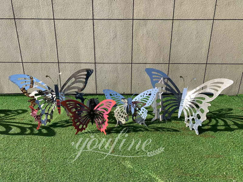 Metal Large Butterfly Garden Sculpture for Sale CSS875 YouFine