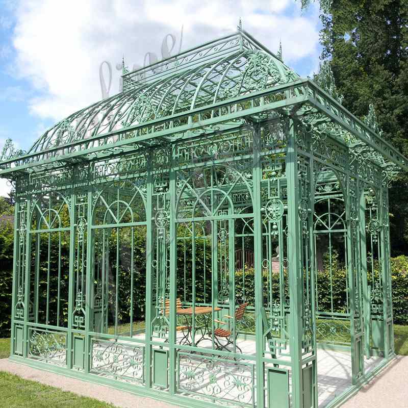 large outdoor wrought iron gazebo for garden-YouFine Sculpture