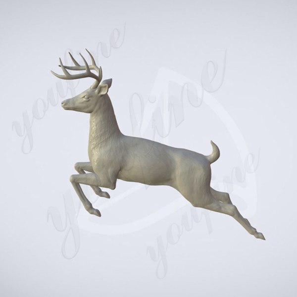 Vista de referencia digital de un bronce stag design
