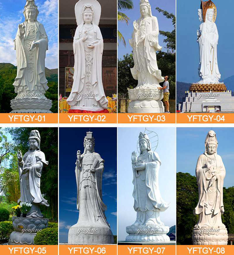 marble guanyin statue for garden - YouFine Sculpture
