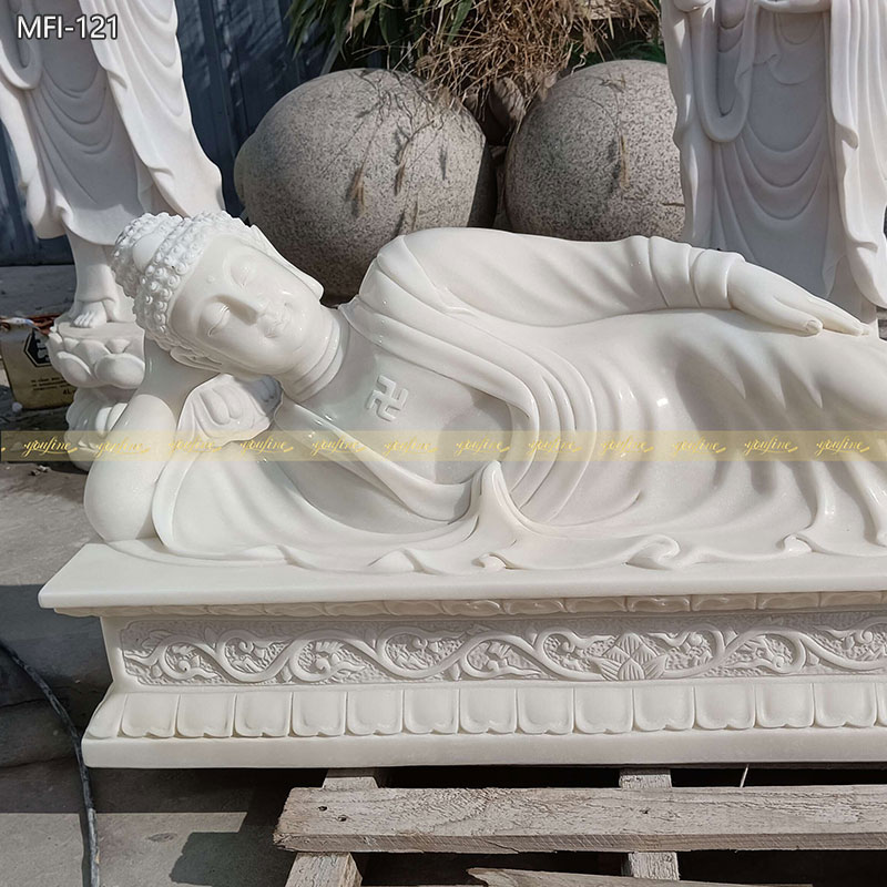 marble reclining buddha statue for garden