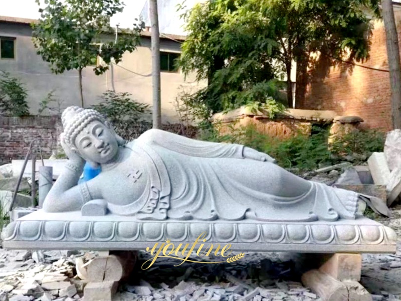 marble reclining buddha statue