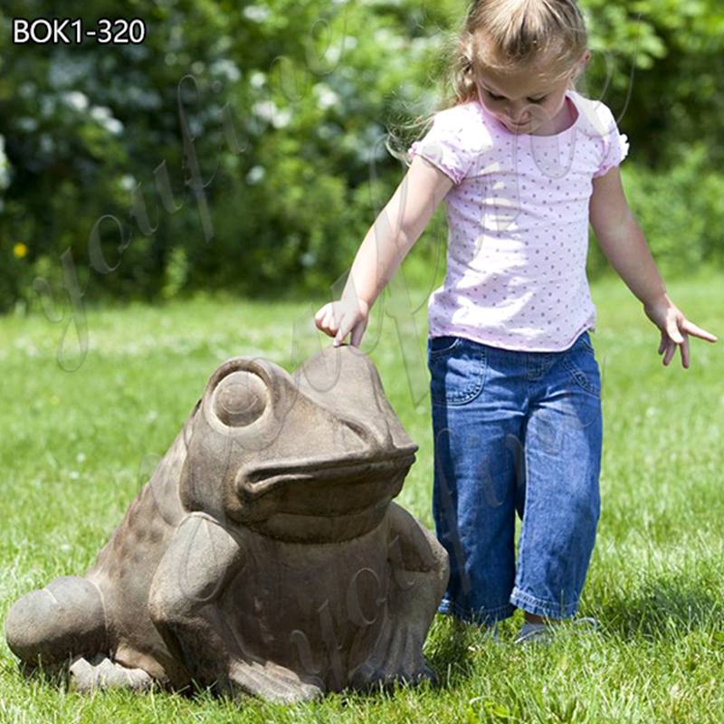 Large Bronze Feng Shui Frog Statue for Outdoor Garden Wholesale BOK1-320