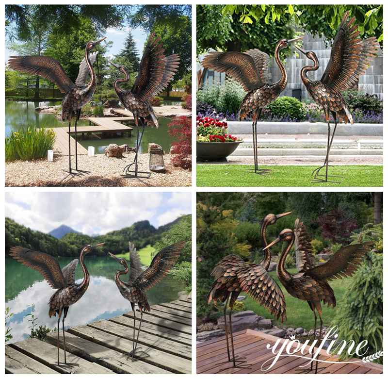 metal flamingo statue-YouFine Sculpture