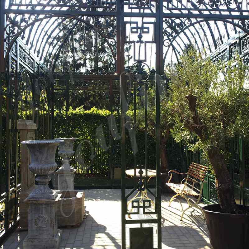 outdoor decoration wrought iron gazebo for sale-YouFine Sculpture