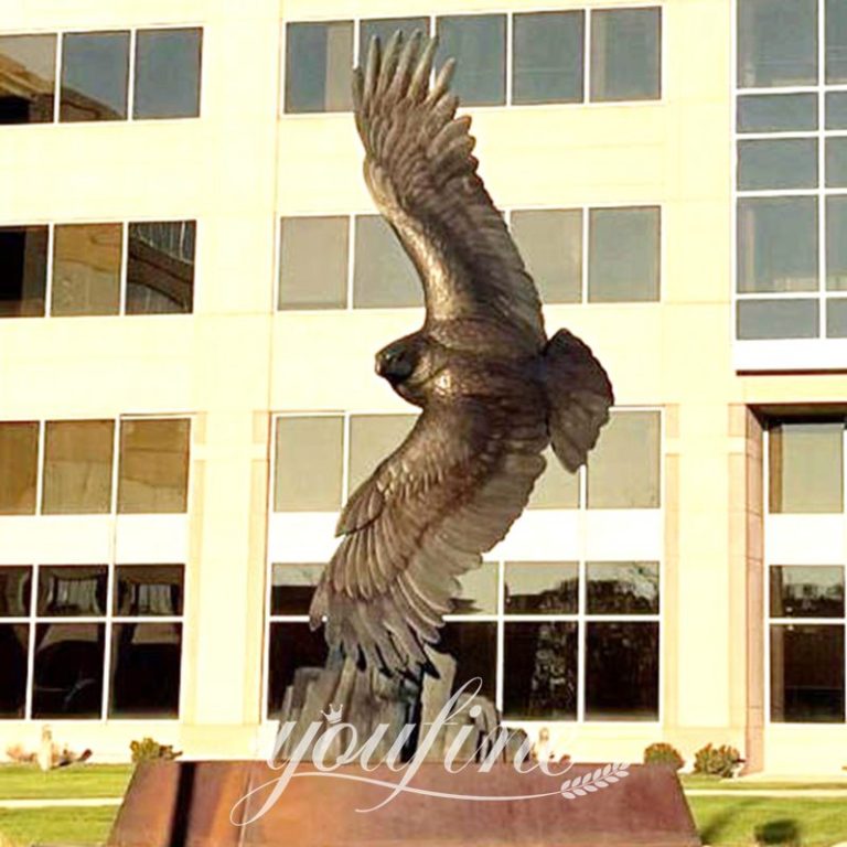 Large Bronze Outdoor Garden Eagle Statues Decor BOK1279YouFine Sculpture