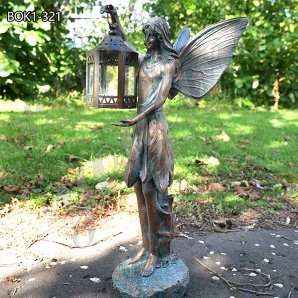 Life-size Bronze Fairy Statues Angel Garden Ornaments for Sale BOK1-321