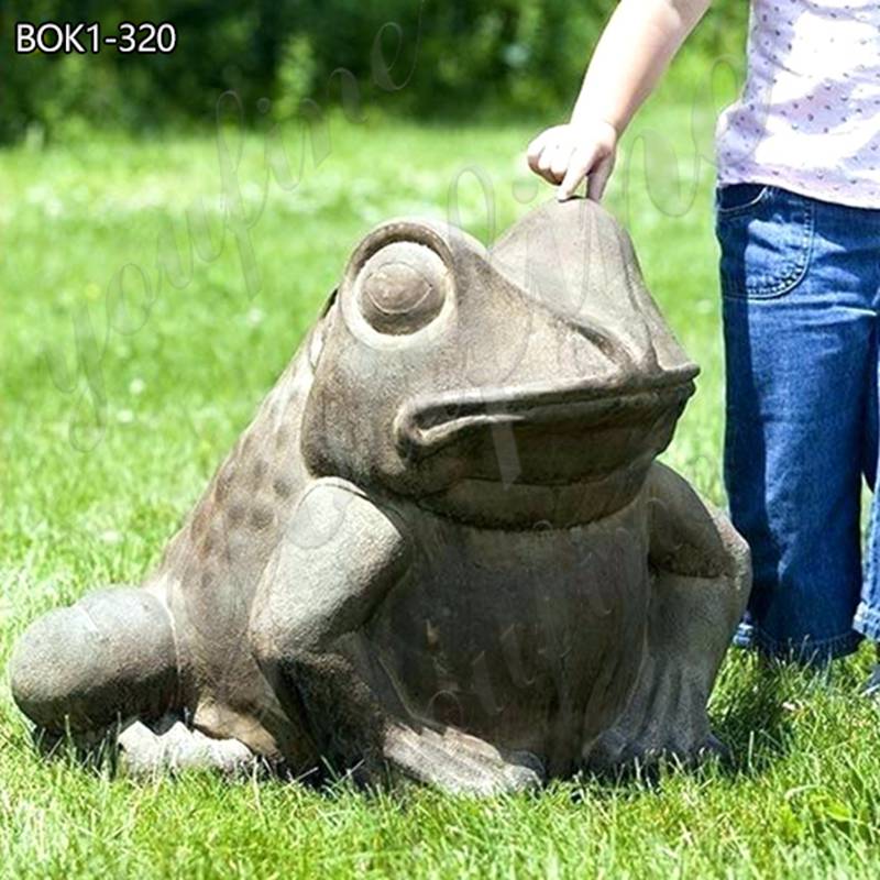 Large Bronze Feng Shui Frog Statue for Outdoor Garden Wholesale BOK1