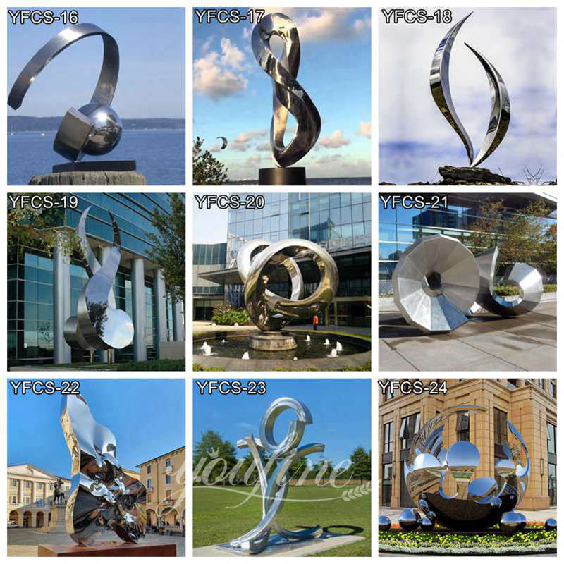 stainless steel modern sculpture - YouFine Sculpture