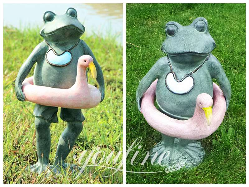 standing frog statue-YouFine Sculpture