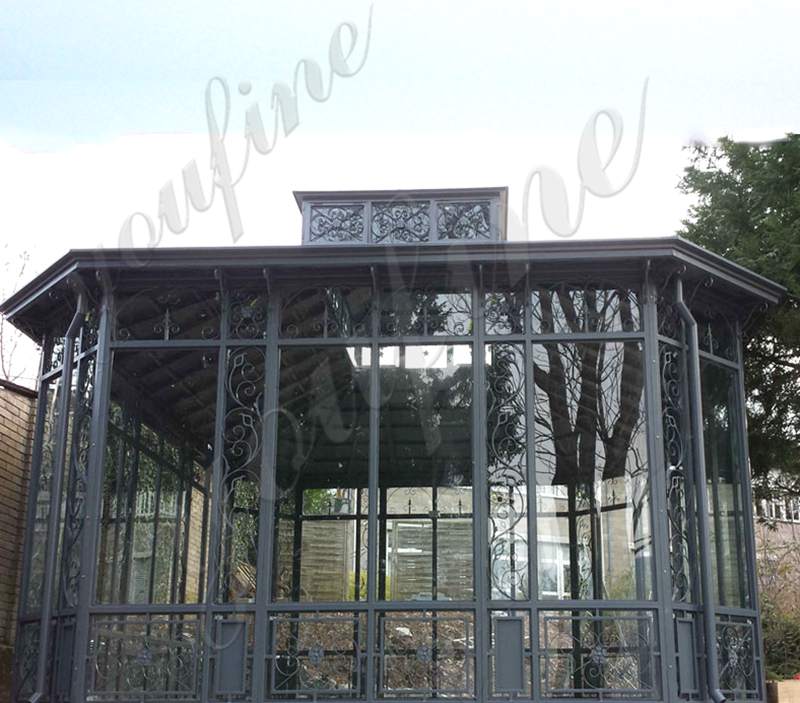 wrought iron gazebo-YouFine Sculpture