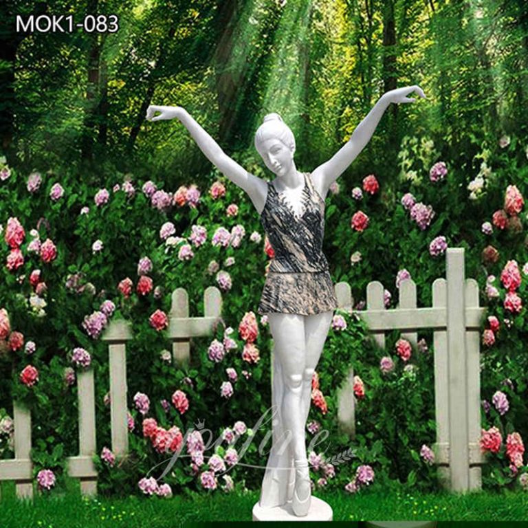 Hand Carved Life Size Figure Marble Garden Statue for Sale MOKK781