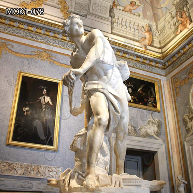 Marble Gianlorenzo Bernini King David Statue Art Supplier MOK1078
