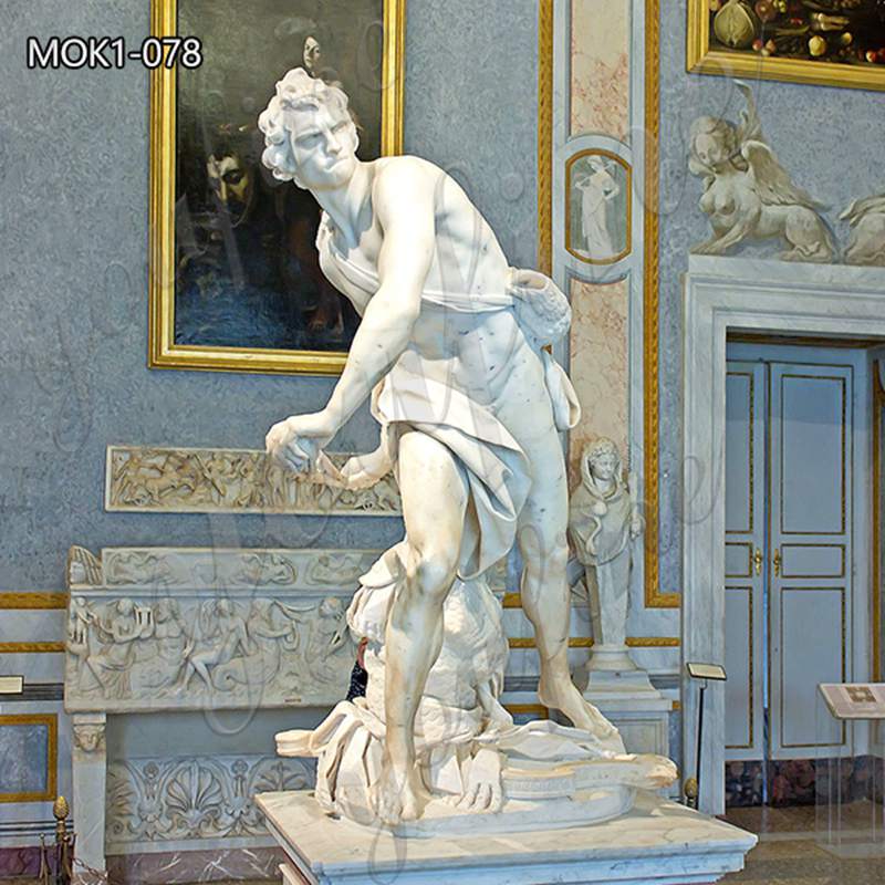Marble Gianlorenzo Bernini King David Statue Art Supplier MOK1-078