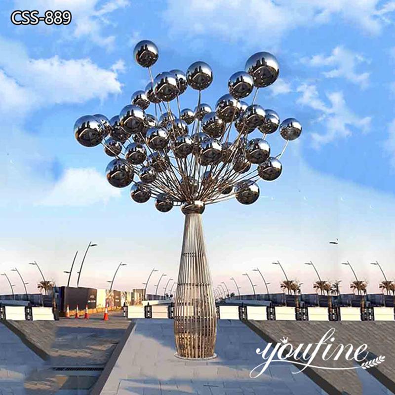 Polished Balloon Stainless Steel Sky Sculpture Public Art Manufacturer CSS-890