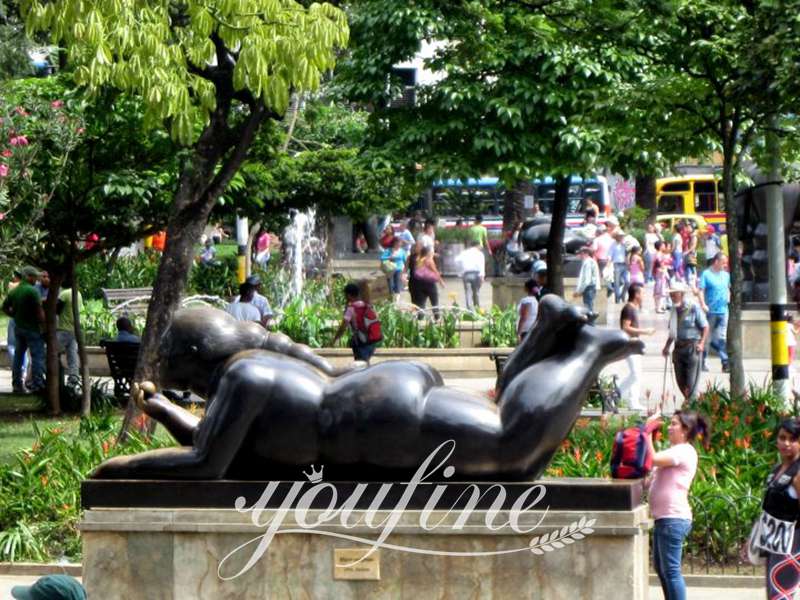Woman with Fruit by Fernando Botero-YouFine Sculpture