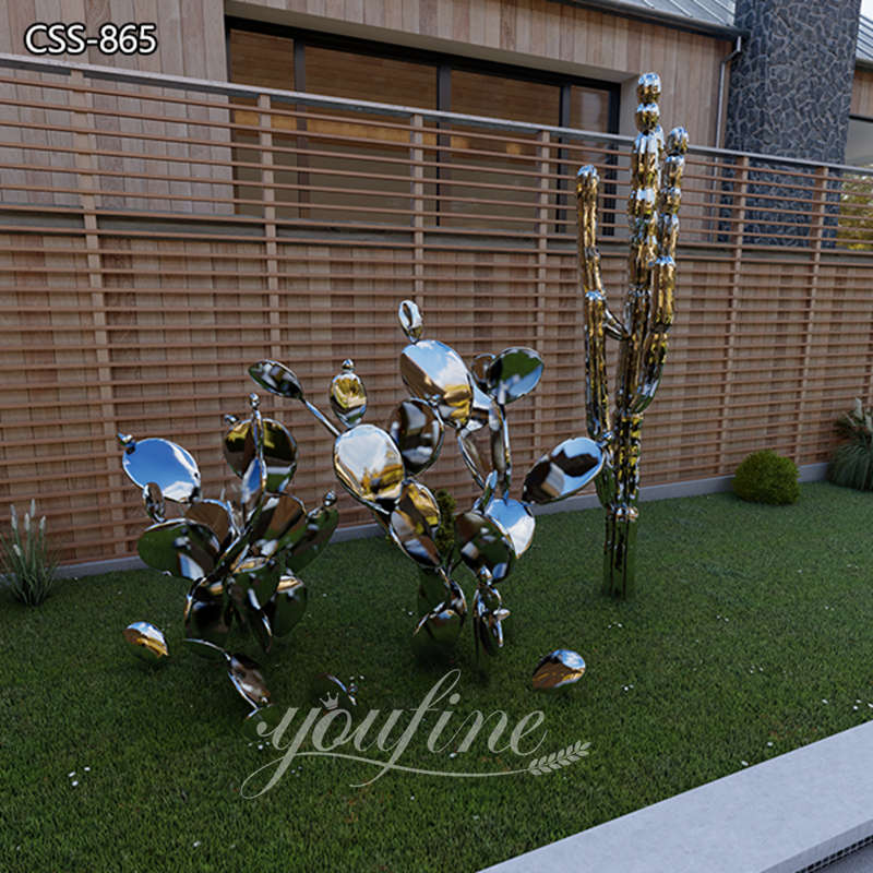 Yard Art Metal Cactus Garden Sculpture for Sale CSS-865 (1)