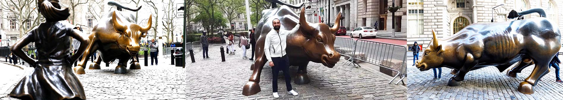 YouFine Life Size Bronze Bull Statue