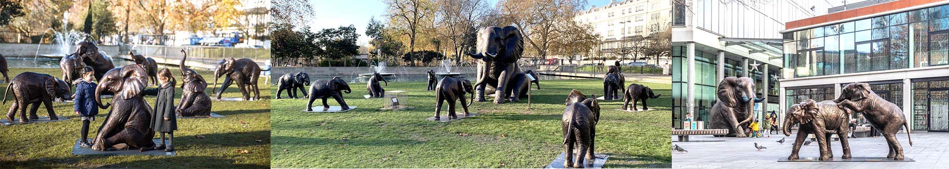 Youfine Bronze Elephant Sculpture