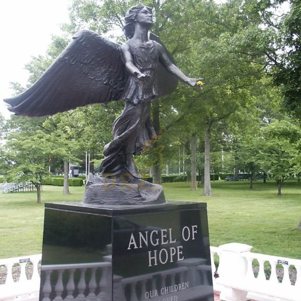 Bronze Angel of hope statue