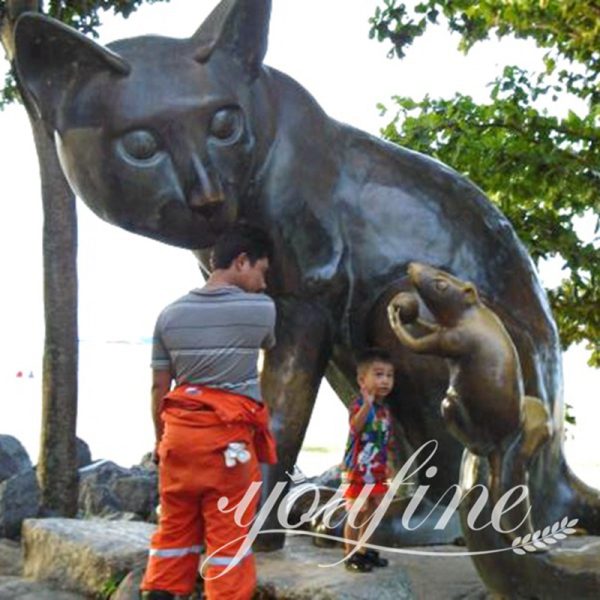 cat garden statue-YouFine Sculpture